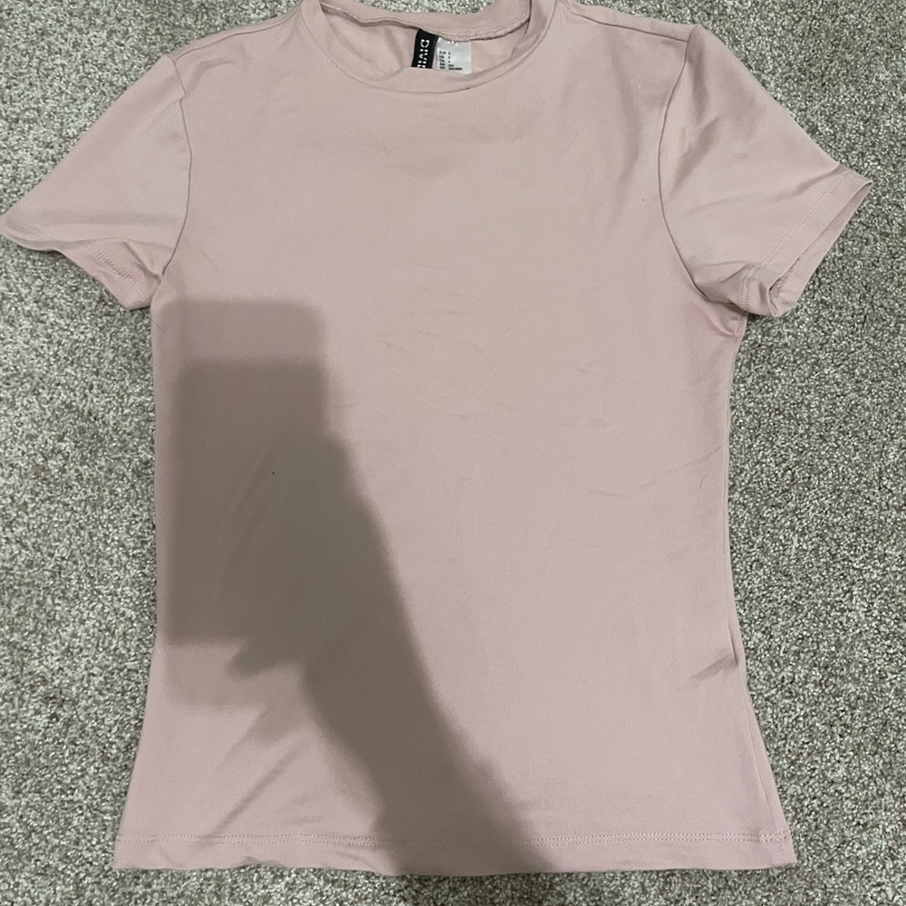 H&M Blush Pink Short Sleeve Top